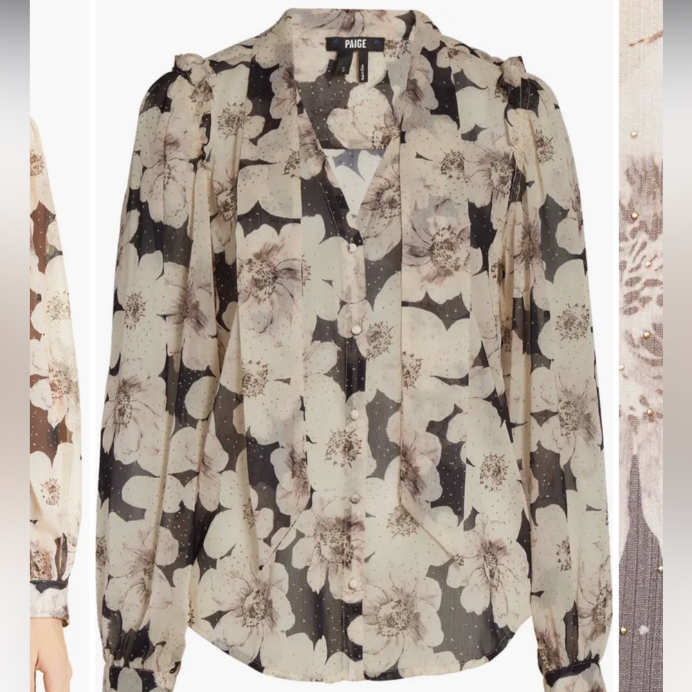 PAIGE Giada Floral Blouse